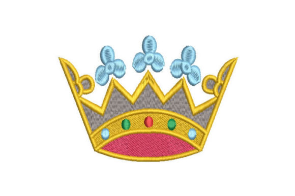 Ancient Queen Crown Embroidery