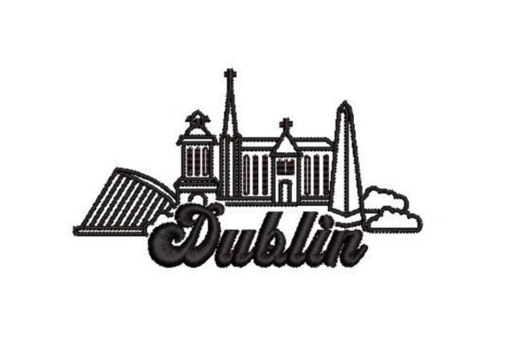 Dublin Landmarks Embroidery
