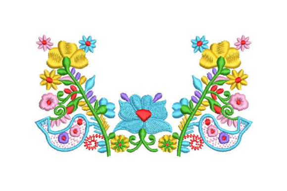Flowers with Birds: A Seasonal Embroidery Gem