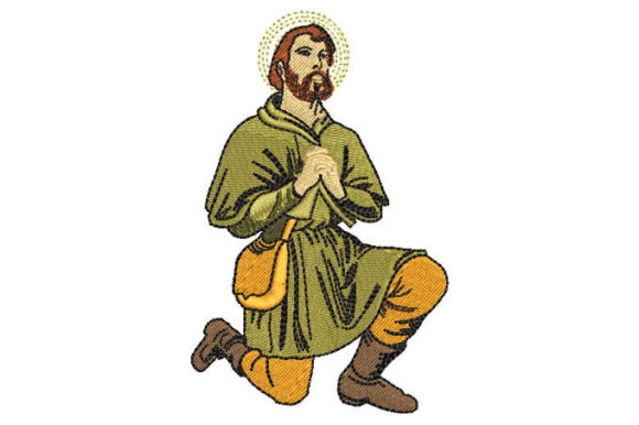 Saint Isidro Labrador Embroidery Design