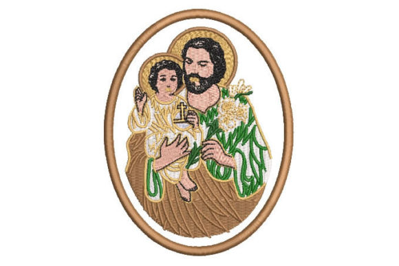 Saint Joseph Embroidery Design