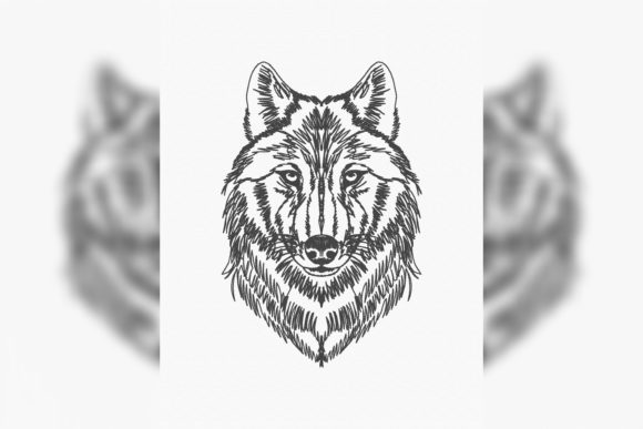 Wolf Head Line Art Review